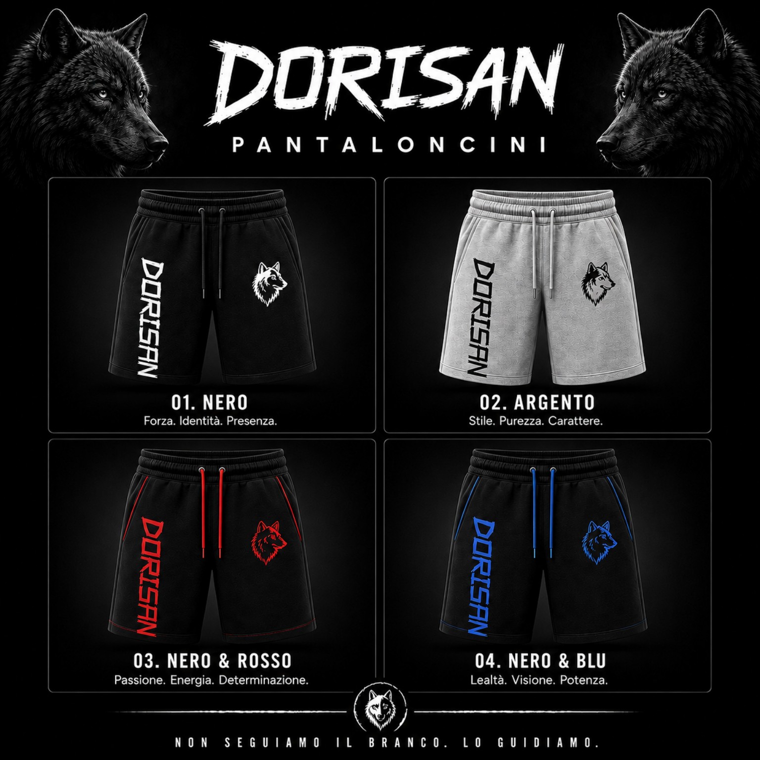 Pantaloncini DoriSan in quattro varianti