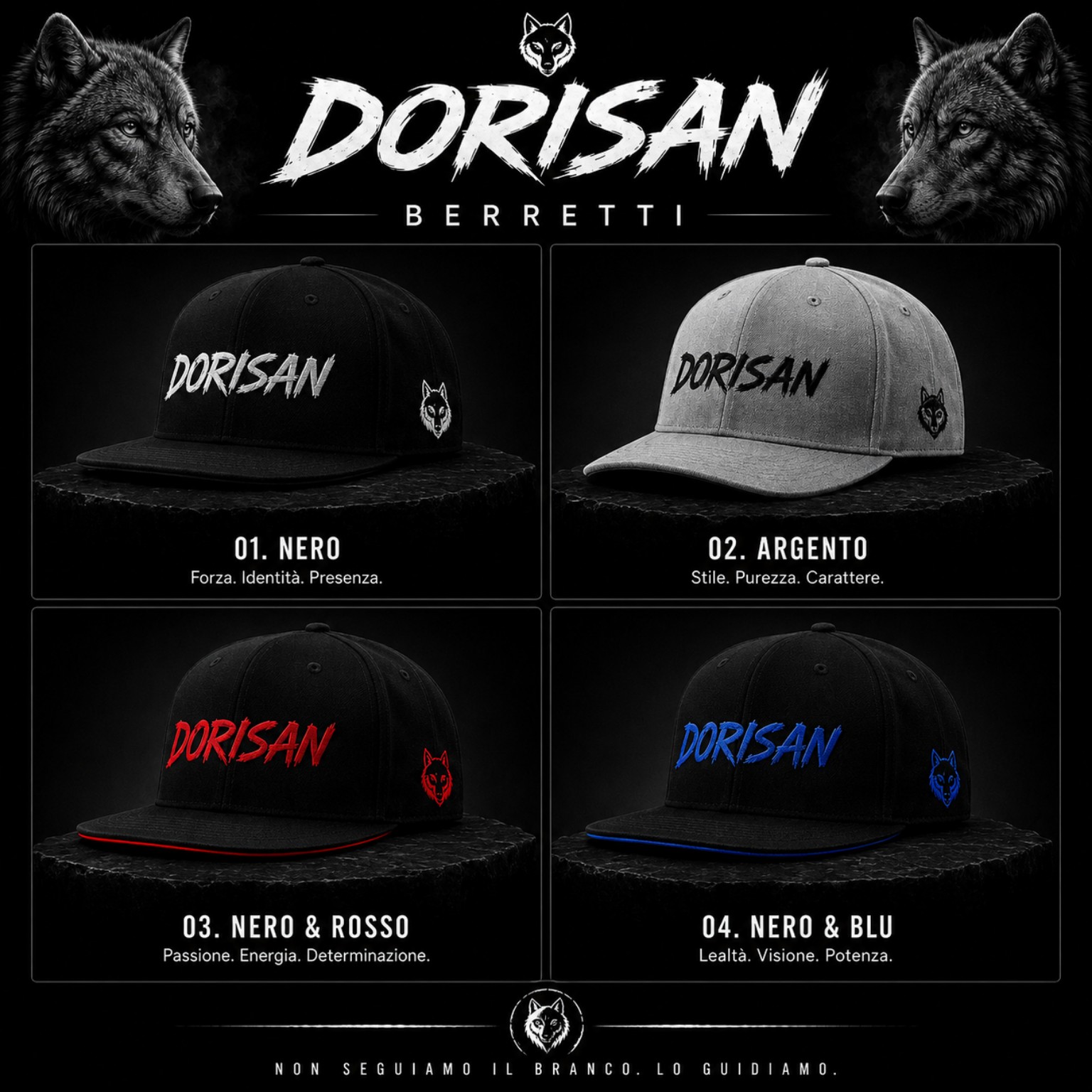 Cappelli DoriSan in quattro varianti