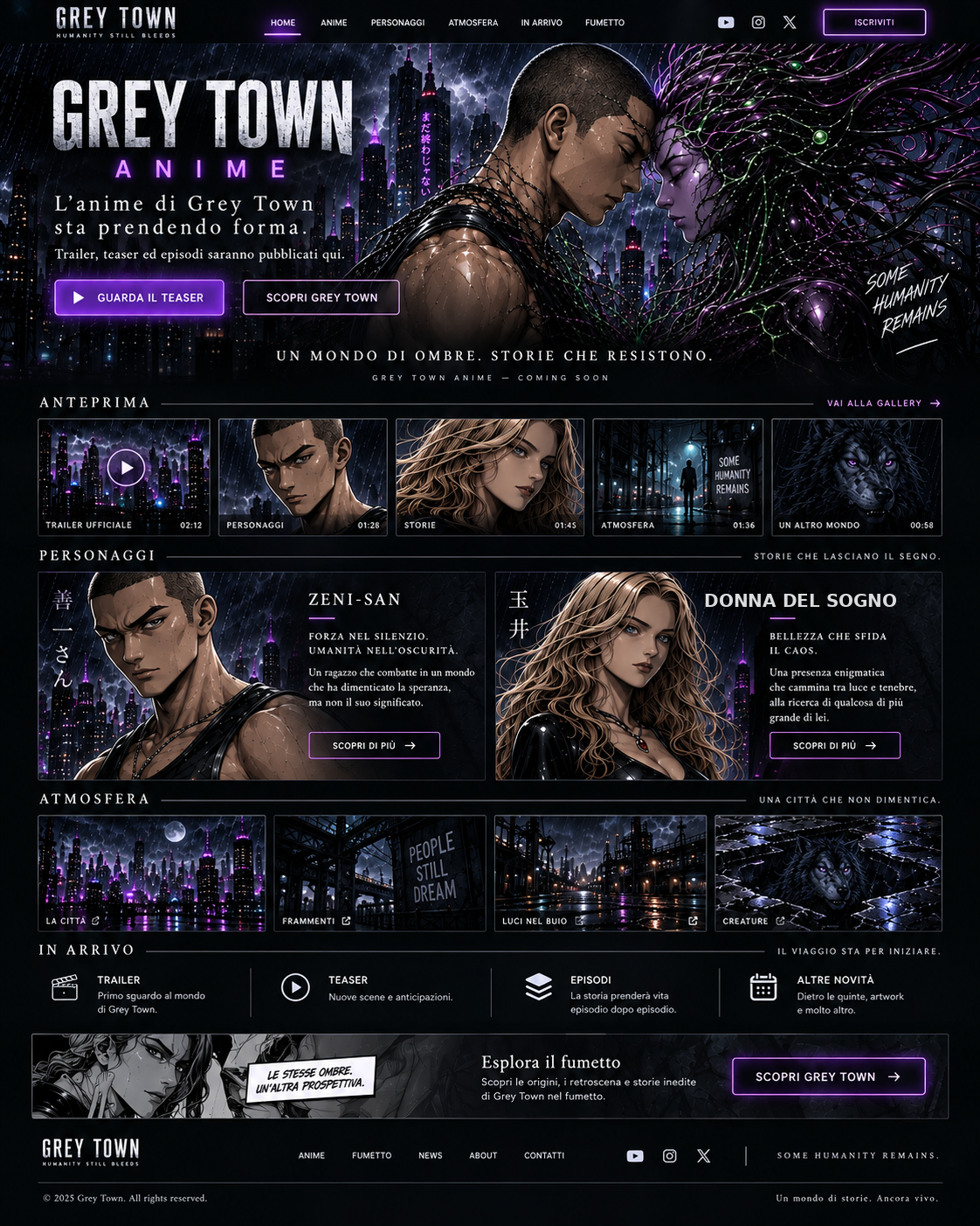Grey Town Anime — anteprima visiva