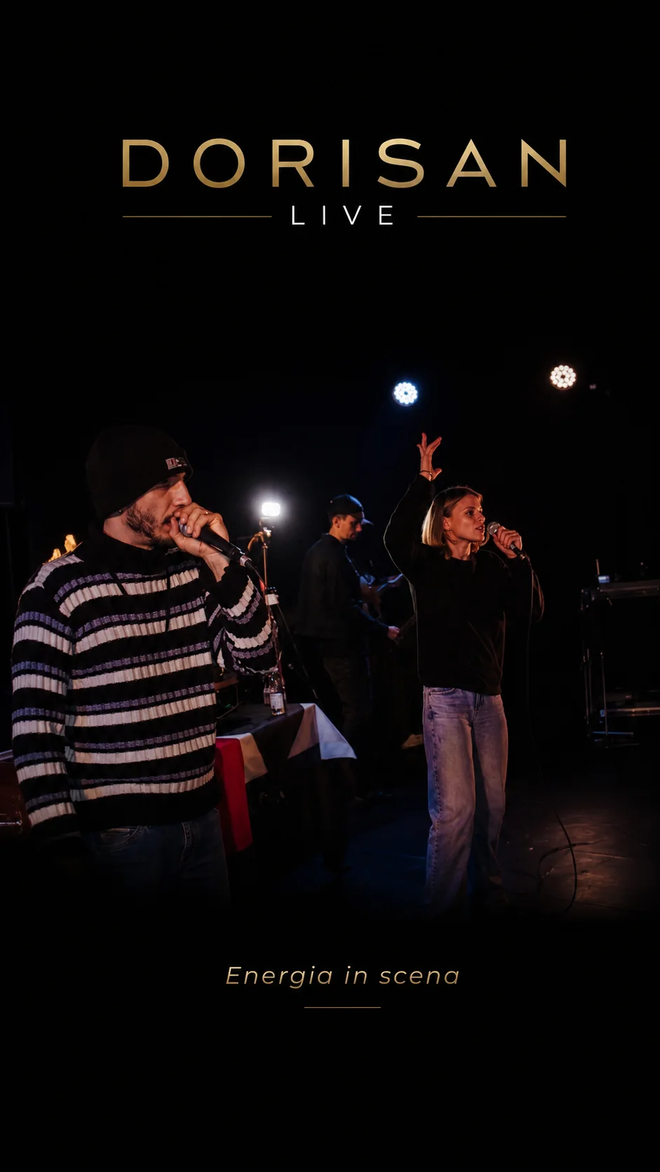 DoriSan durante un’esibizione live