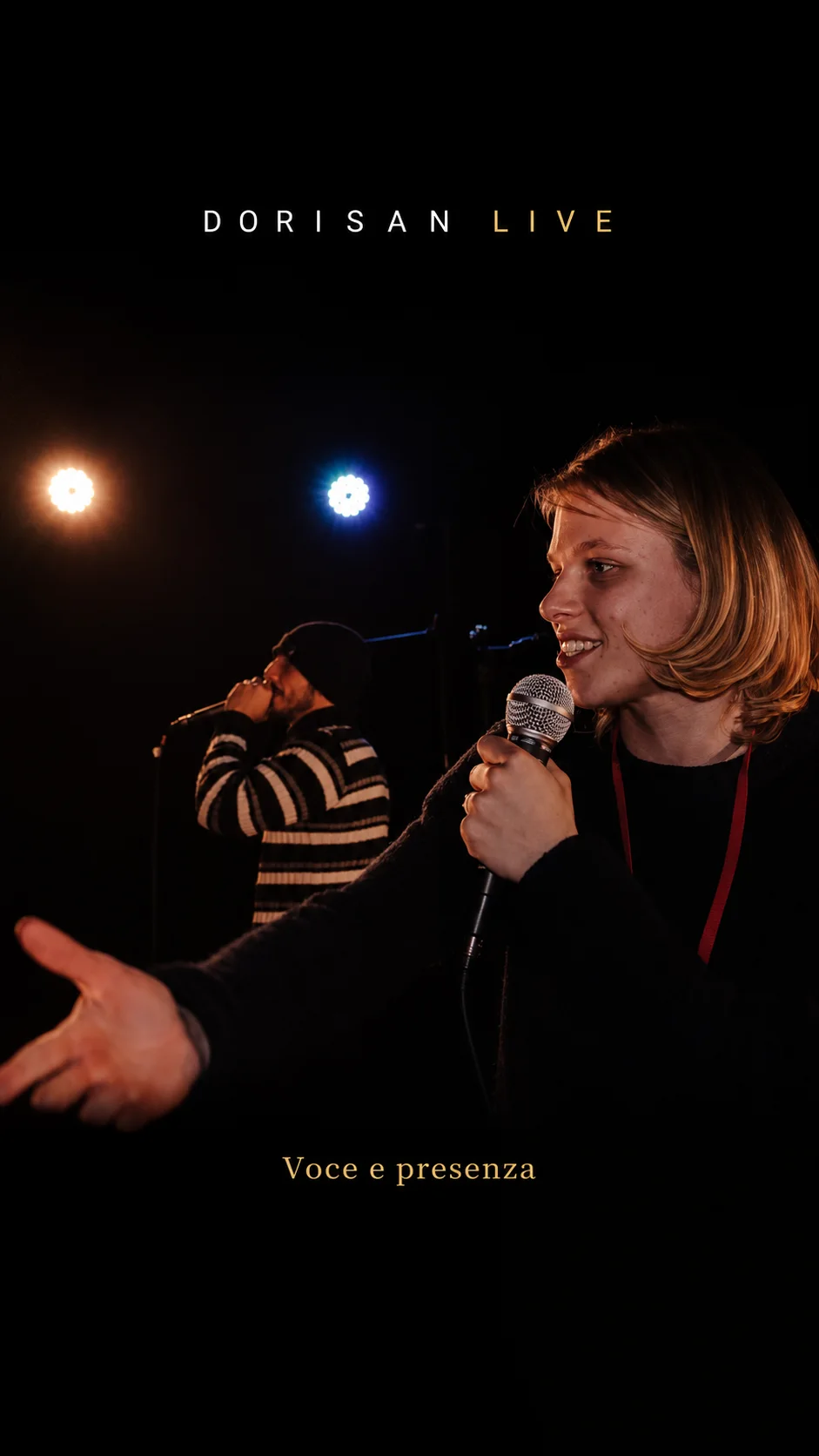DoriSan durante un’esibizione live